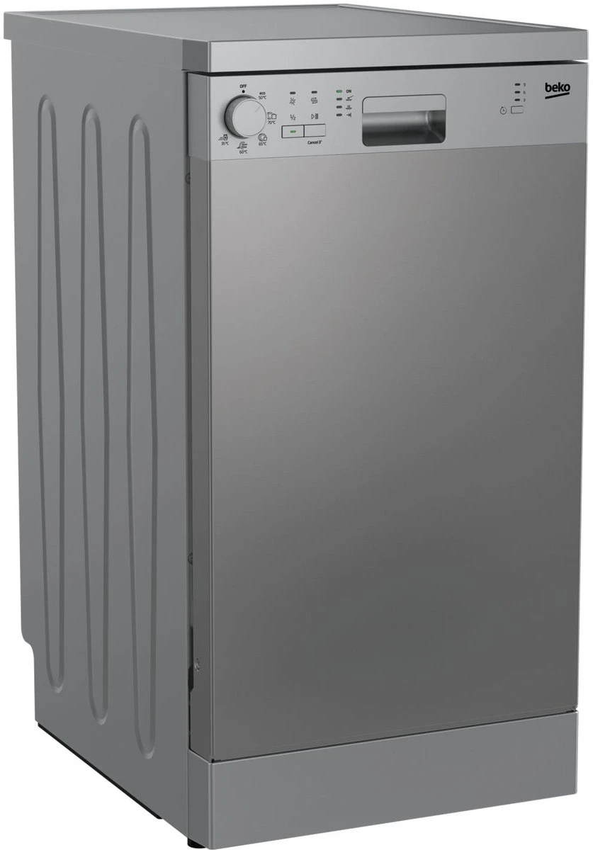 837x1200 BEKO DFS05011X VAATWASSER 45CM A+ Grijs - Afbeelding 2