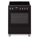 Fitelli FK6001ZW Keramisch Vrijstaand Fornuis Zwart 60CM