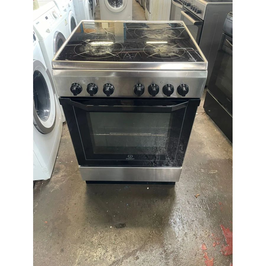 Indesit elektrisch fornuis RVS 60cm - Afbeelding 2