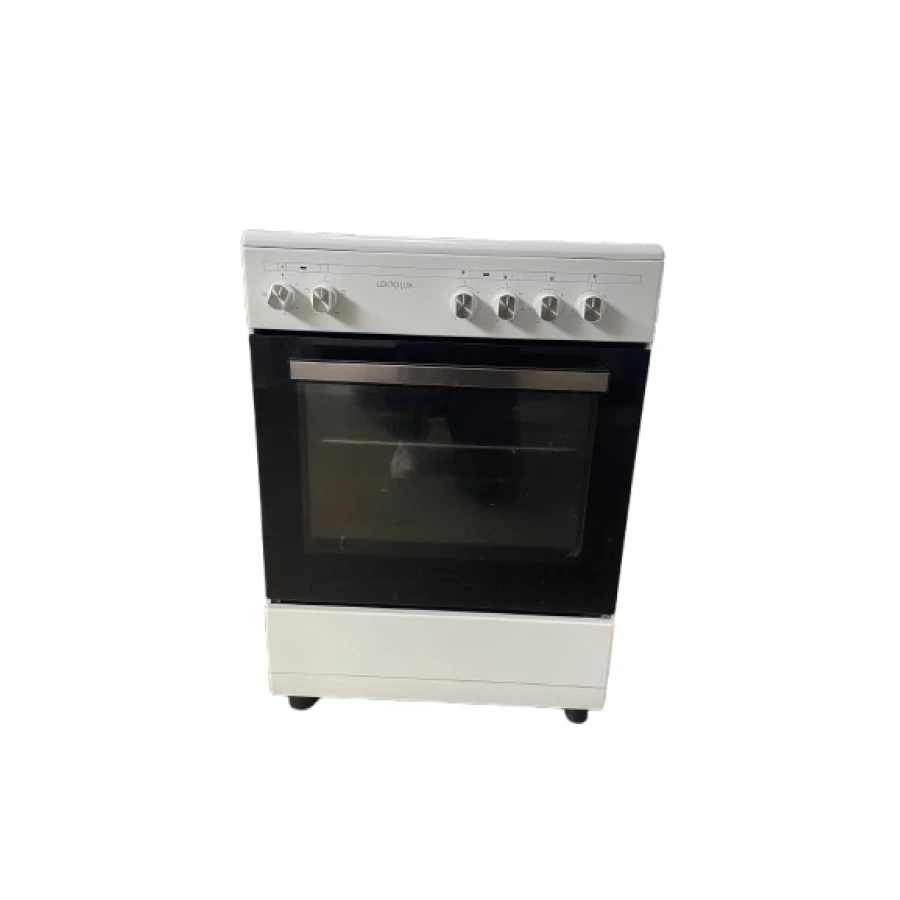 REFURBISHED!! Lektolux LE046CW keramisch Vrijstaand fornuis WIT 60CM BREED - Afbeelding 1