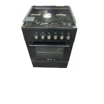 Wiggo WO‑E603R(BB) – Vrijstaand gasfornuis – 60 cm – 4 kookzones – 56L elektrische oven – Zwart - Afbeelding 4
