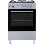 Fitelli FG6001RVS Gasfornuis RVS grijs 60CM