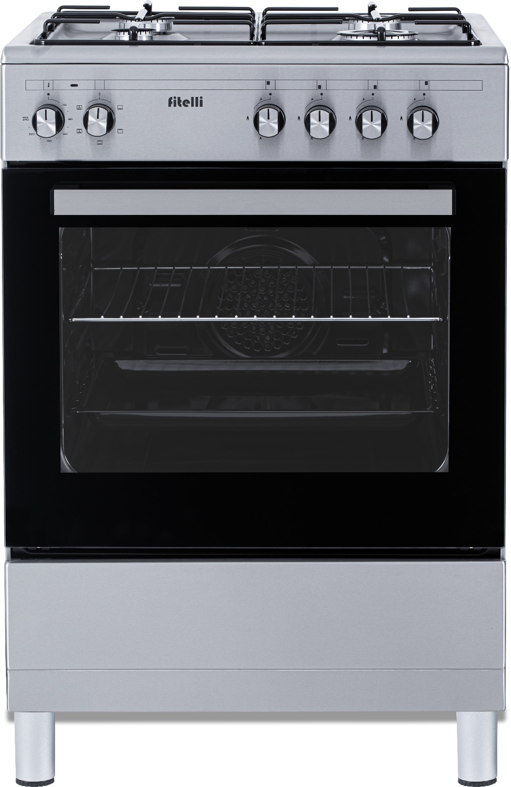 WhatsApp Image 2025-06-25 at 14.50.31 (9) Fitelli FG6001RVS Gasfornuis RVS grijs 60CM - Afbeelding 1