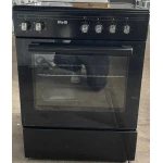 B-keus!! Fitelli FK6001ZW keramisch Vrijstaand fornuis Zwart 60CM BREED met heteluchtoven - Afbeelding 2