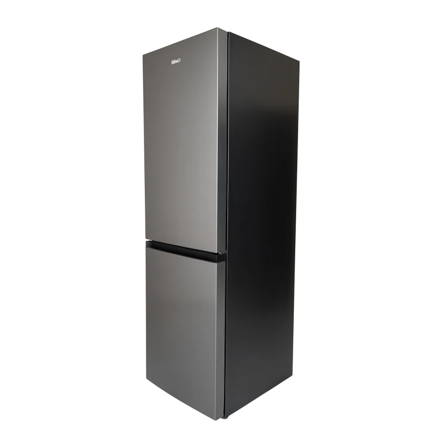 Fitelli KV327DG01 Koel-vriescombinatie No-frost 185cm hoog 60cm breed kleur donkergrijs RVS - Afbeelding 2