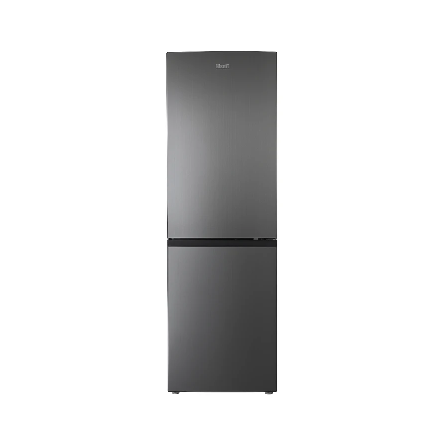 Fitelli KV327DG01 Koel-vriescombinatie No-frost 185cm hoog 60cm breed kleur donkergrijs RVS - Afbeelding 1