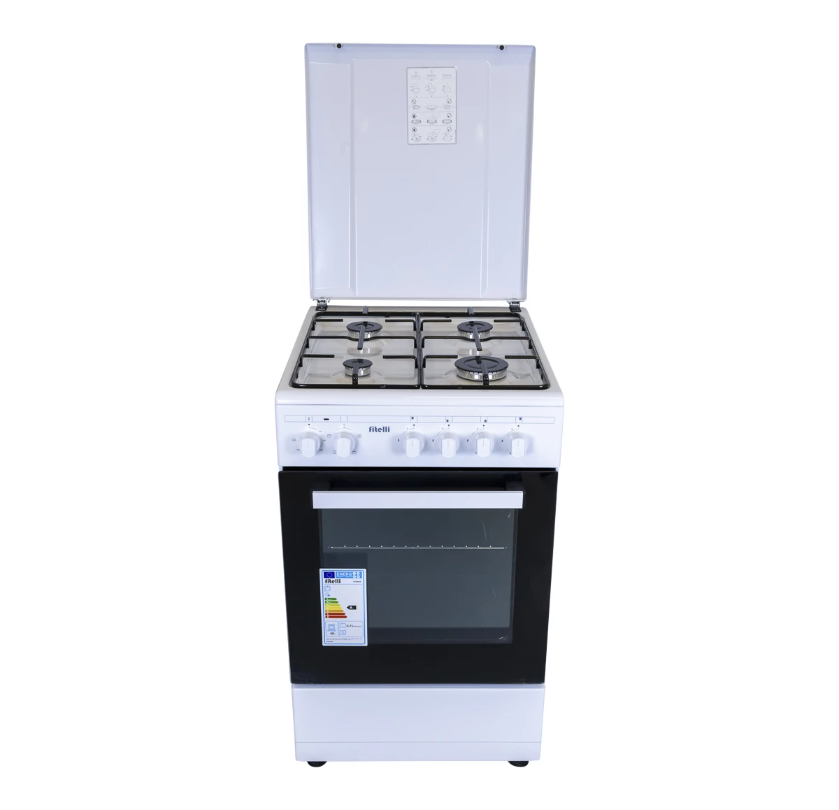 4N5A3557-Edit-Edit Fitelli FG5001W Gasfornuis 50CM - Afbeelding 1