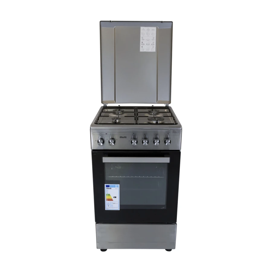 Fitelli FG5001RVS Gasfornuis 50CM - Afbeelding 1