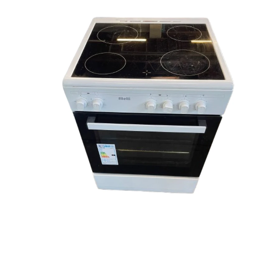 Fitelli FK6001WIT keramisch Vrijstaand fornuis WIT 60CM BREED - Afbeelding 3