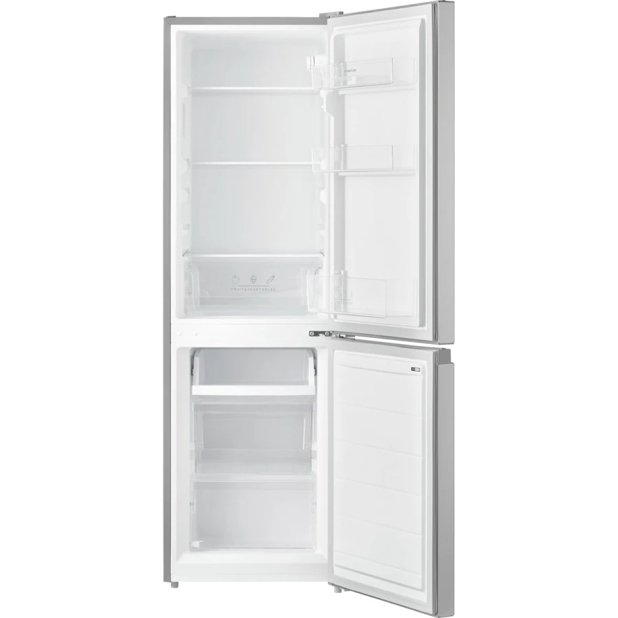 Inventum KV1500S Low Frost energiezuinige koel-vriescombinatie - 150 cm hoog - 174 liter - Energielabel D - Vrijstaand - Zilver - Afbeelding 5