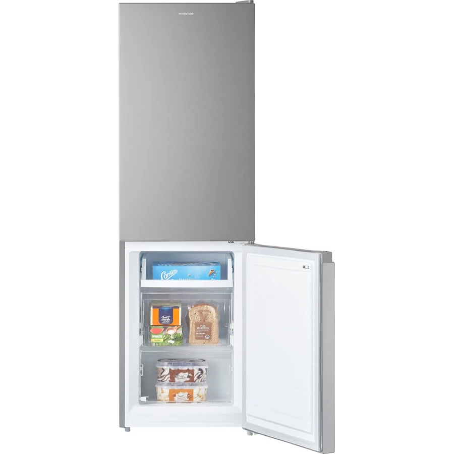 Inventum KV1500S Low Frost energiezuinige koel-vriescombinatie - 150 cm hoog - 174 liter - Energielabel D - Vrijstaand - Zilver - Afbeelding 4