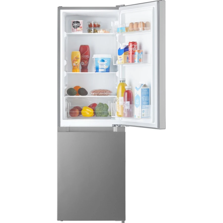 Inventum KV1500S Low Frost energiezuinige koel-vriescombinatie - 150 cm hoog - 174 liter - Energielabel D - Vrijstaand - Zilver - Afbeelding 7