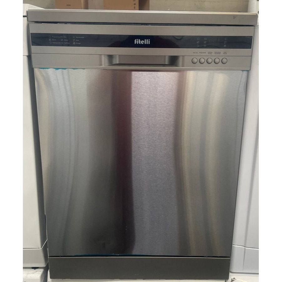 B-keus!! Fitelli VW60-01RVS vaatwasser 60 cm breed Zilver RVS 13 couverts - Afbeelding 2