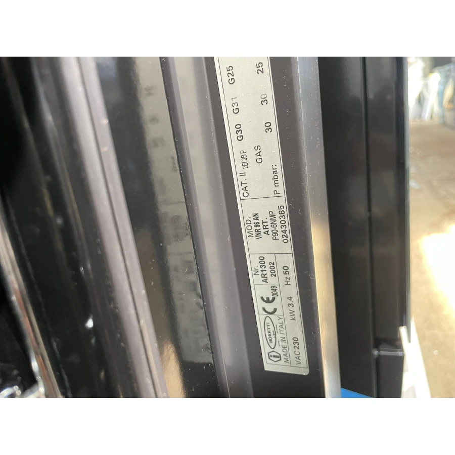 Fornuis Boretti 90 cm antraciet + rvs 6 pits 1 oven - Afbeelding 4