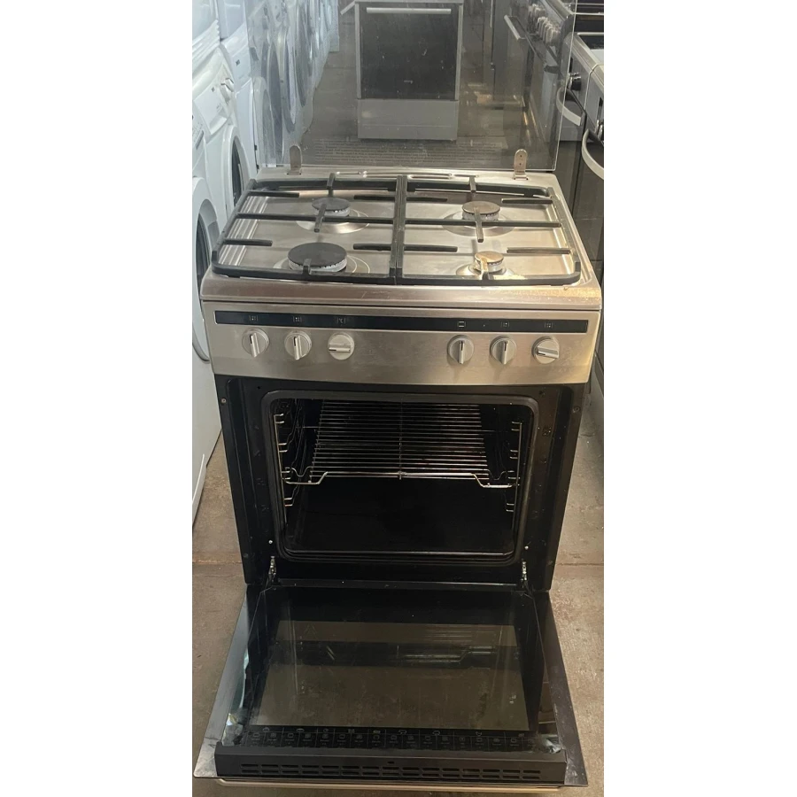 Inventum VFG6020GRVS- Vrijstaand gasfornuis - Elektrische oven - 4 kookzones - 60 cm - RVS - Afbeelding 4