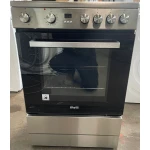Showmodel!! Fitelli FK6002RVS keramisch Fornuis 60CM met heteluchtoven- Grijs- 2 of 3 fase - Afbeelding 12
