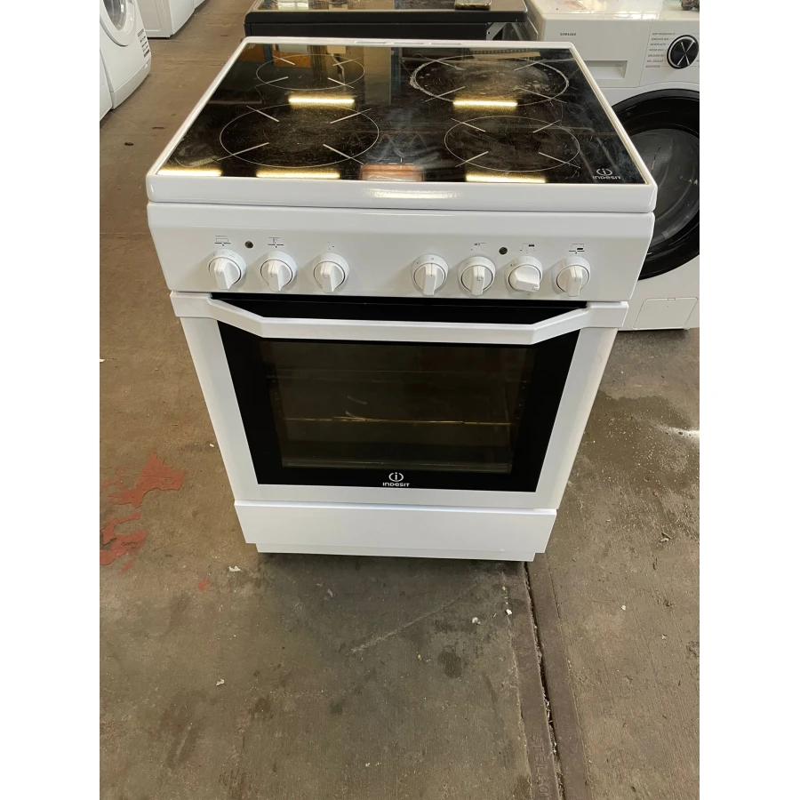 Indesit fornuis Vrijstaand fornuis Keramisch A 60cm breed - Afbeelding 2