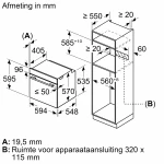 Bosch HBA553BA3F - Serie 4 - Inbouwoven - Zwart - Afbeelding 12