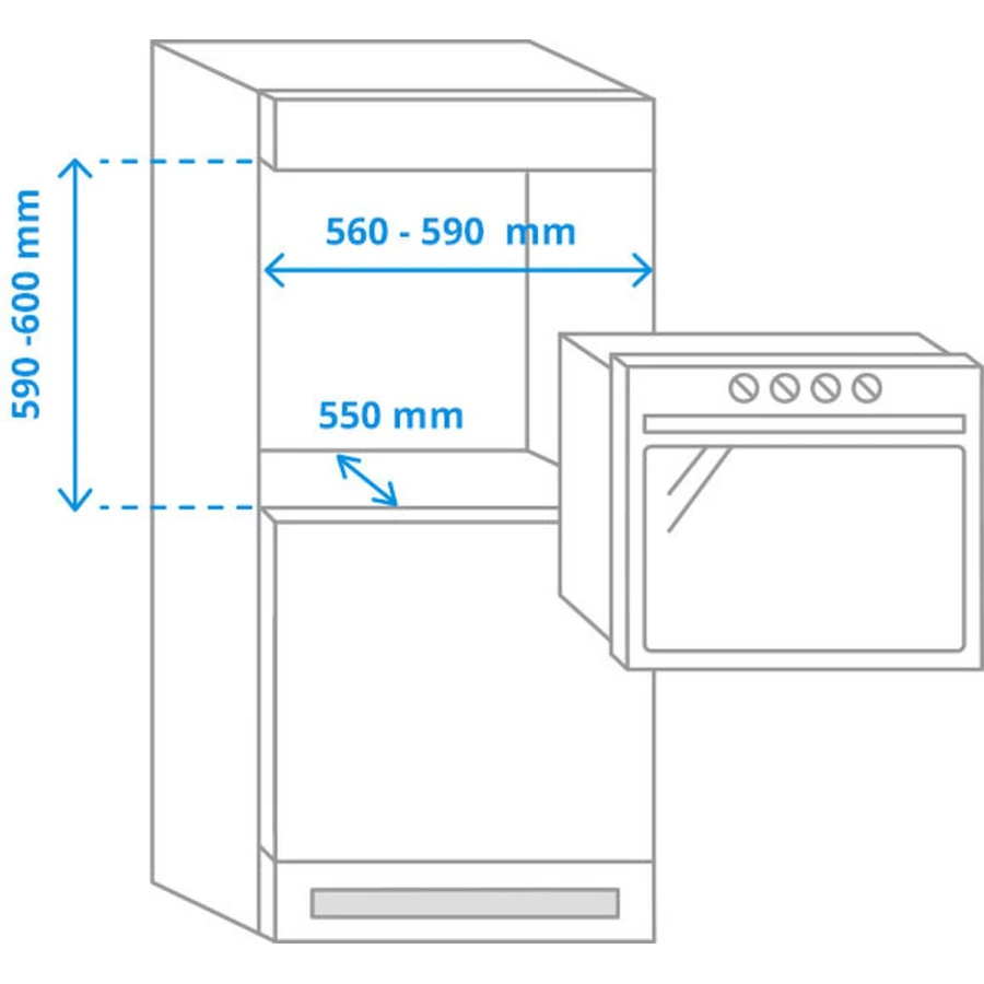 B-keus!! Samsung NV7B5655SCK/U1 - Dual Cook Inbouwoven - Afbeelding 2