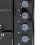 Fitelli Vrijstaand gaskookplaat 60 cm – 4 Gasbranders – Zwart – Elektrische Ontsteking – Stijlvol Design - Afbeelding 2