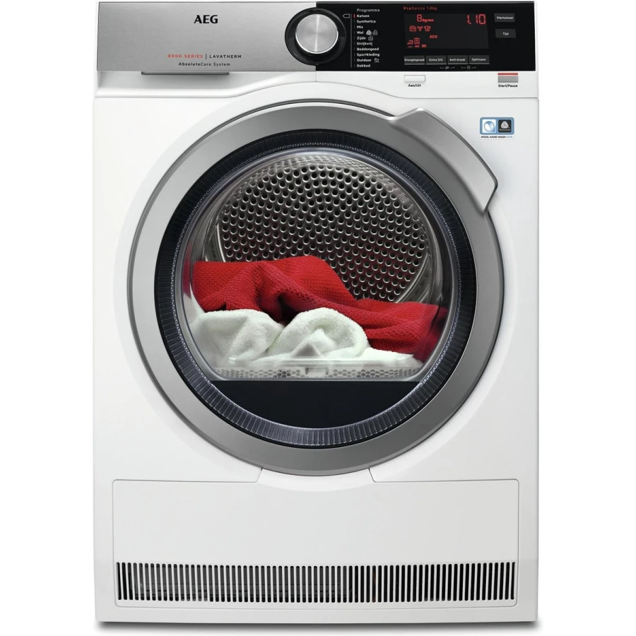 AEG T8DE84CS Warmtepompdroger 8 kg A+++ - Afbeelding 1