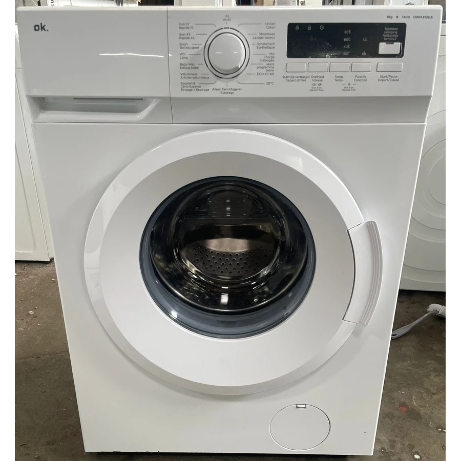 OK. OWM 8126 B Wasmachine (8 kg, B) 1400toeren - Afbeelding 2