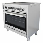 Luxe Fitelli FI9002RVS inductie fornuis RVS 90CM - Afbeelding 2