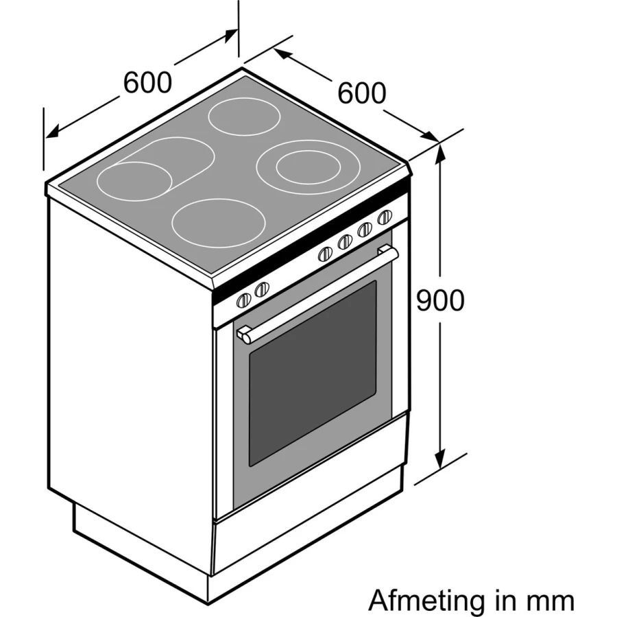 Bosch HLN39A050U - Serie 4 - Vrijstaande Inductieformuis - Afbeelding 6
