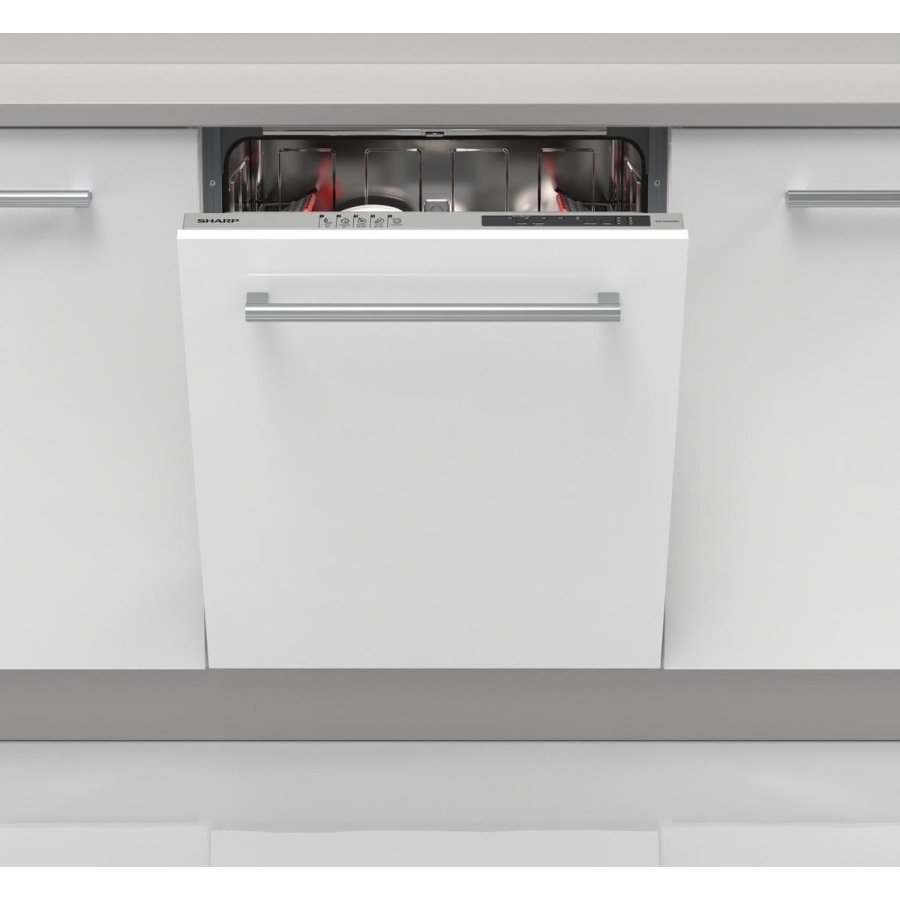 Sharp QWNI14I47EXEU - inbouw vaatwasser - volledig geïntegreerd - 60 cm - Afbeelding 1