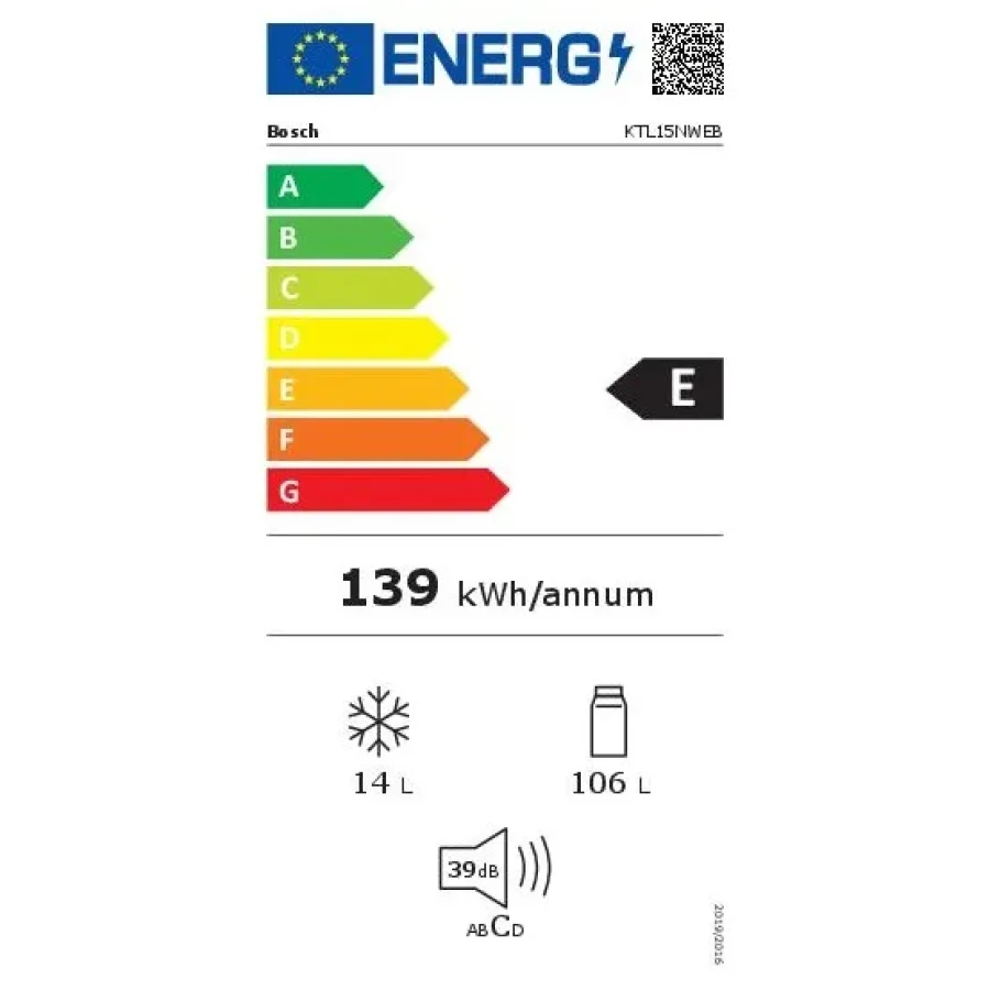 Bosch KTL15NWEB Tafelmodel Koelkast 60cm - Afbeelding 6