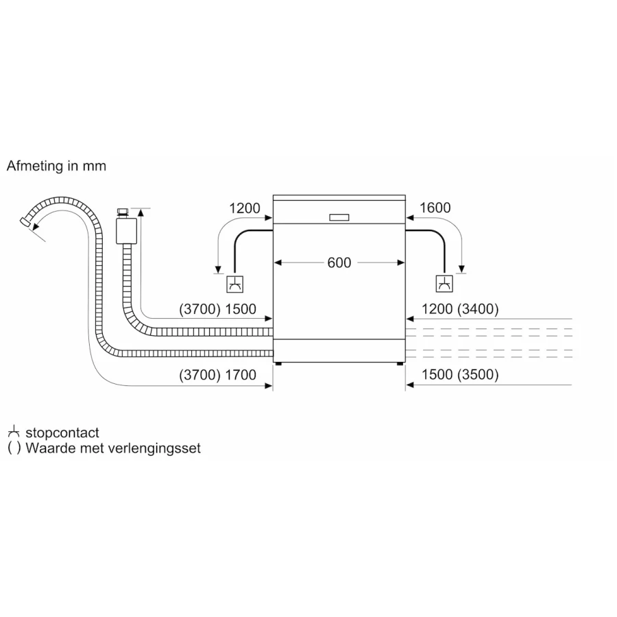 Bosch SMI4HTS00E Inbouw Vaatwasser 60cm - Afbeelding 11