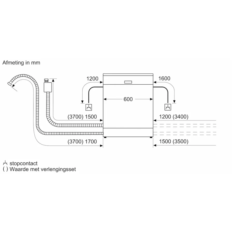 Bosch SMS2HTW02E Vrijstaande Vaatwasser - Afbeelding 12