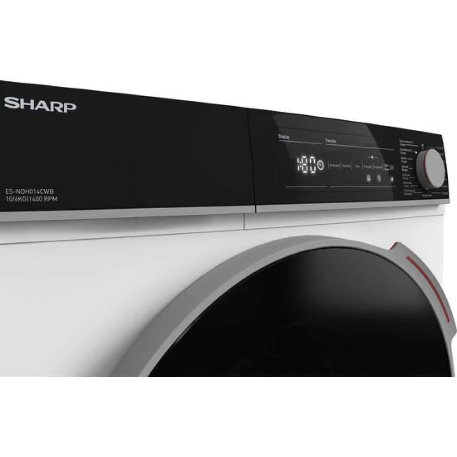 Sharp ESNDH014CWBBX Was-Droogcombinatie 10kg wassen - 6kg drogen - Afbeelding 3