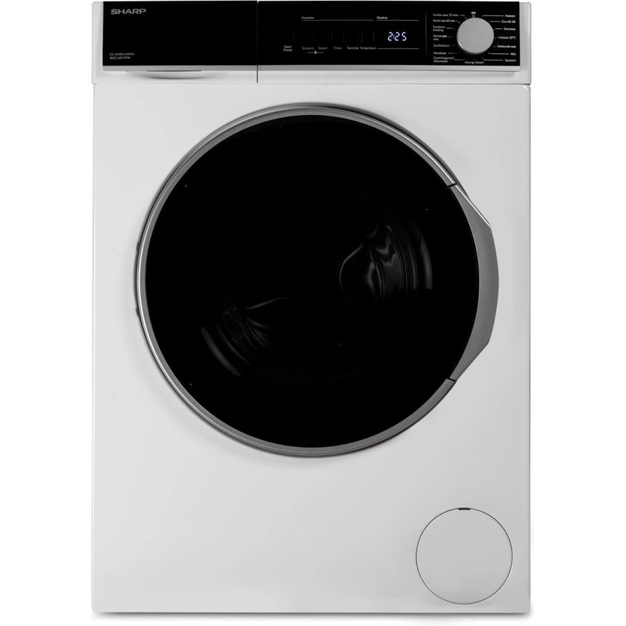 Sharp ESNFB814AWNABX Wasmachine 8kg 1400toeren - Afbeelding 1
