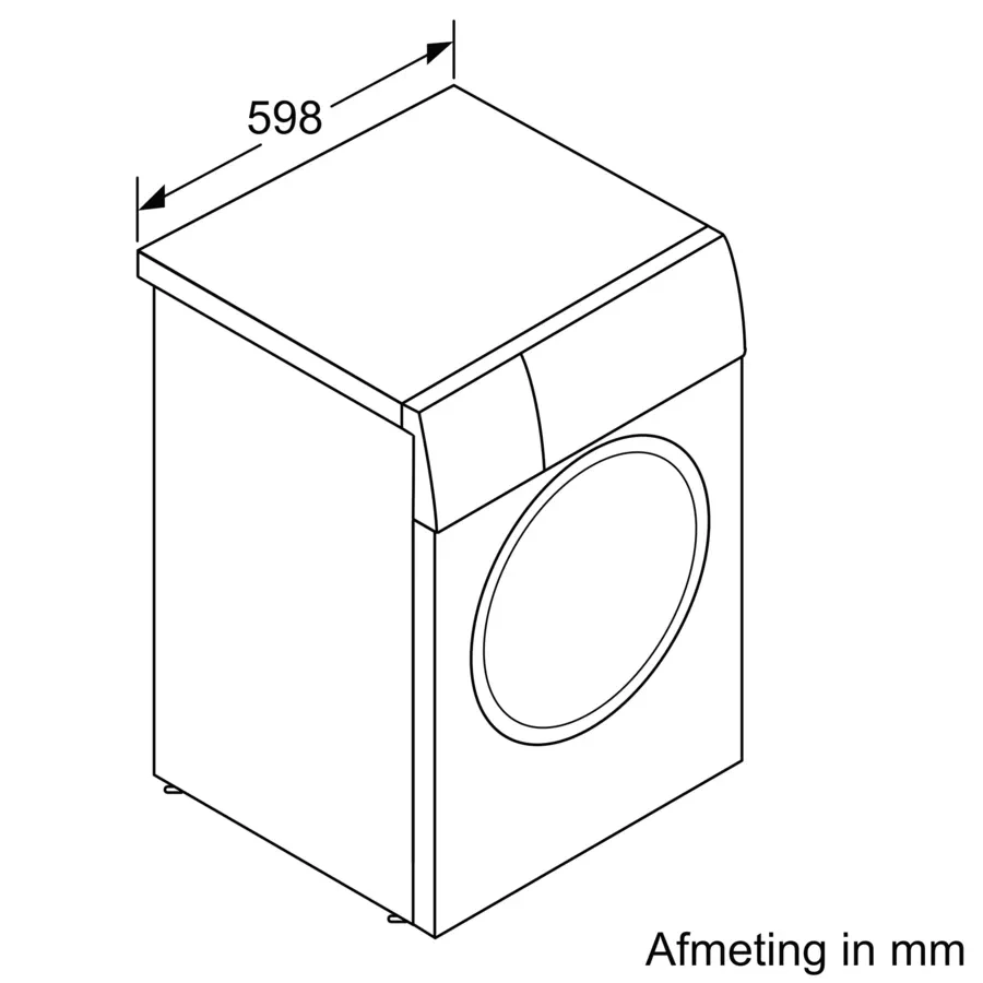 Bosch WAN2827FNL Wasmachine 9kg 1400 Toeren - Afbeelding 6