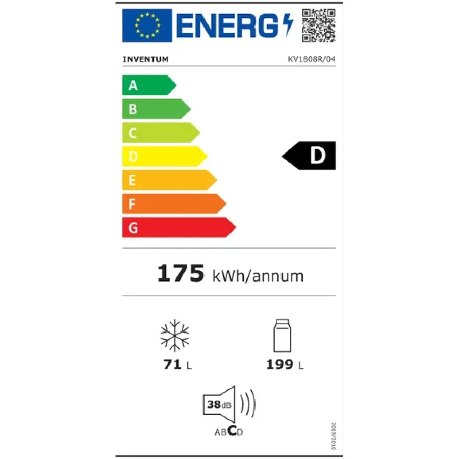Inventum KV1808R - Koel-vriescombinatie - 180cm hoog - RVS - Afbeelding 8