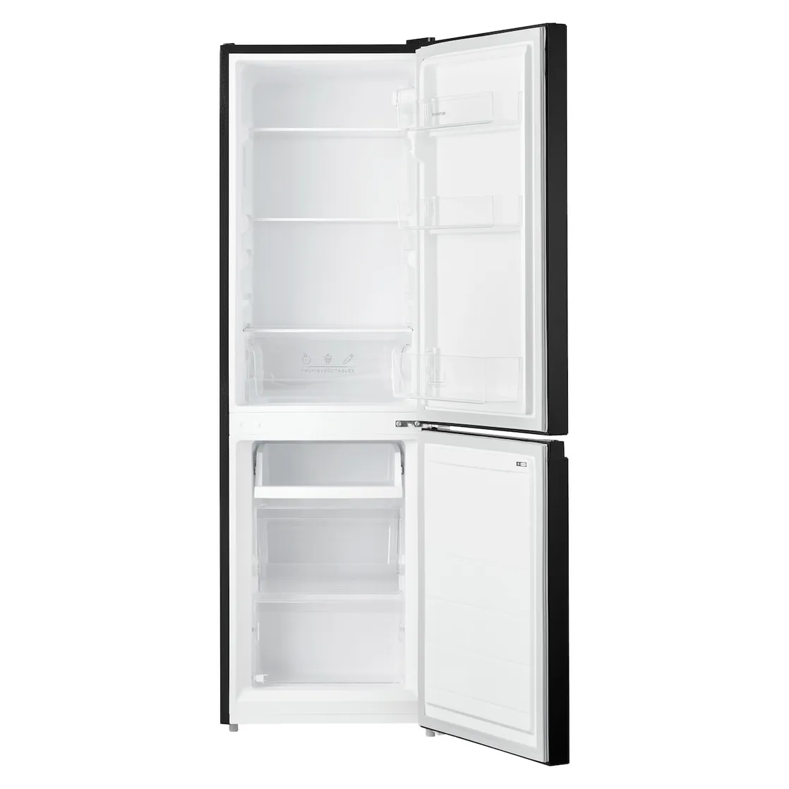 372621369-9696911 Inventum KV1500B Low Frost energiezuinige koel-vriescombinatie - 150 cm hoog - 174 liter - Energielabel D - Vrijstaand - Zwart - Afbeelding 5