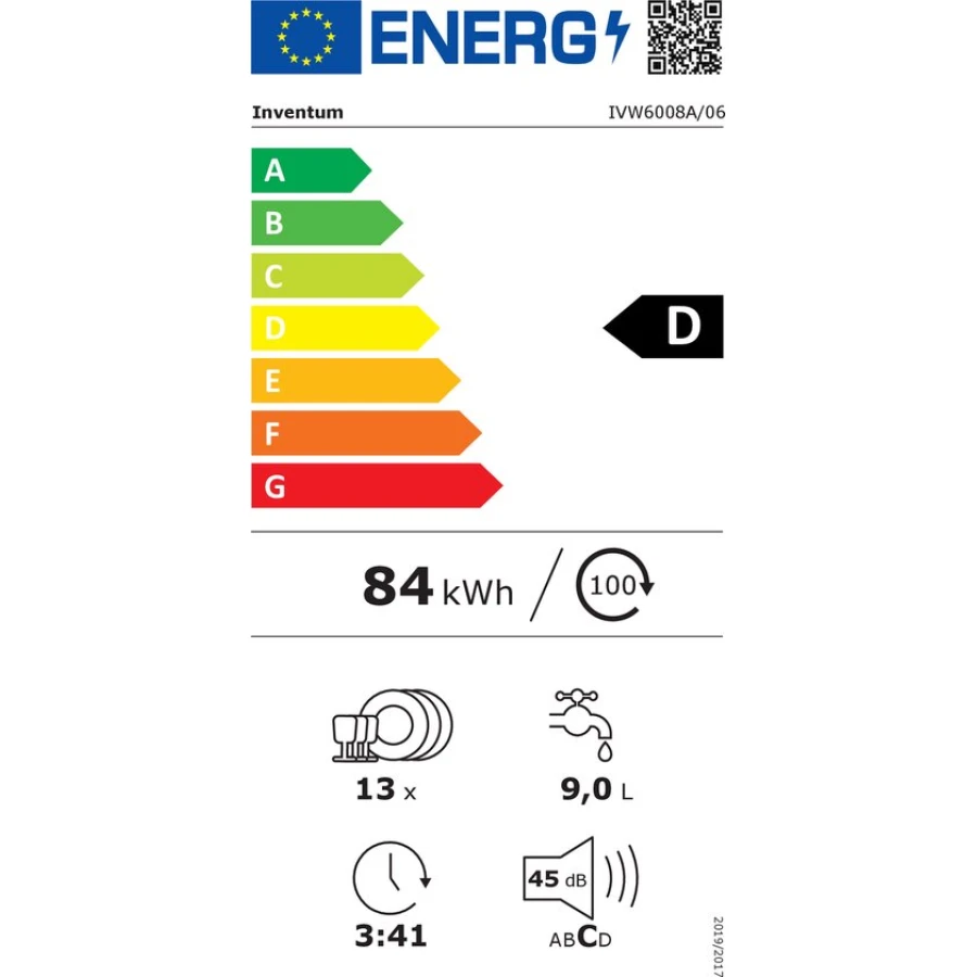Inventum IVW6008A - Volledig Geintegreerde Vaatwasser - Nishoogte 87 cm - Bestekmand - Afbeelding 2