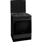 Inventum VFG6034WGZWA - Vrijstaand gasfornuis - Elektrische oven - 4 kookzones - 60 cm - Zwart - Afbeelding 2
