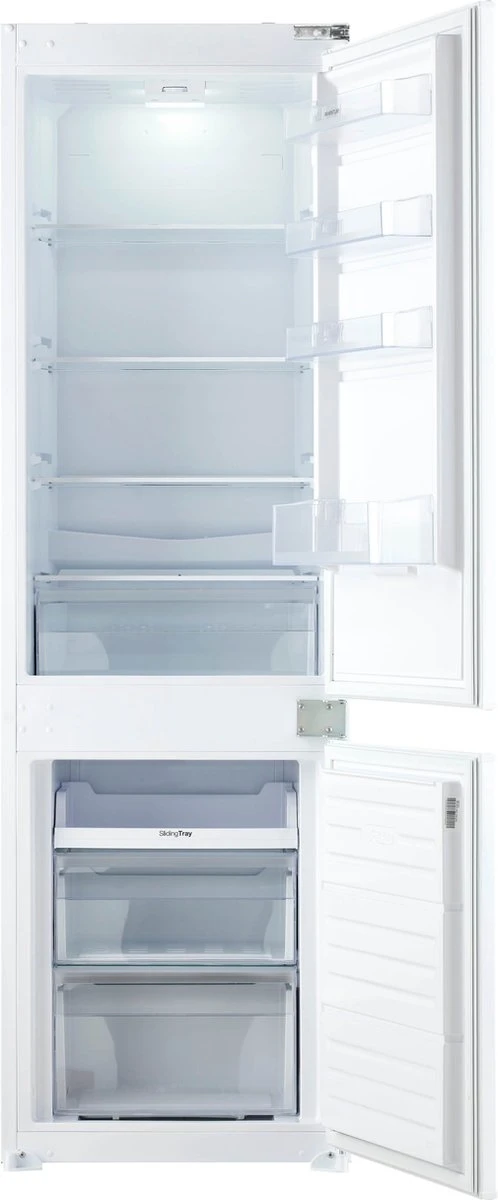 498x1200 Inventum IKV1786D 178 cm energiezuinige inbouw koel-vriescombinatie - 251 liter - Koelkast met vriesvak 70 liter - Vershoudlade - Supervriezen - Led-verlichting - Deur op deur - Wit - Afbeelding 2