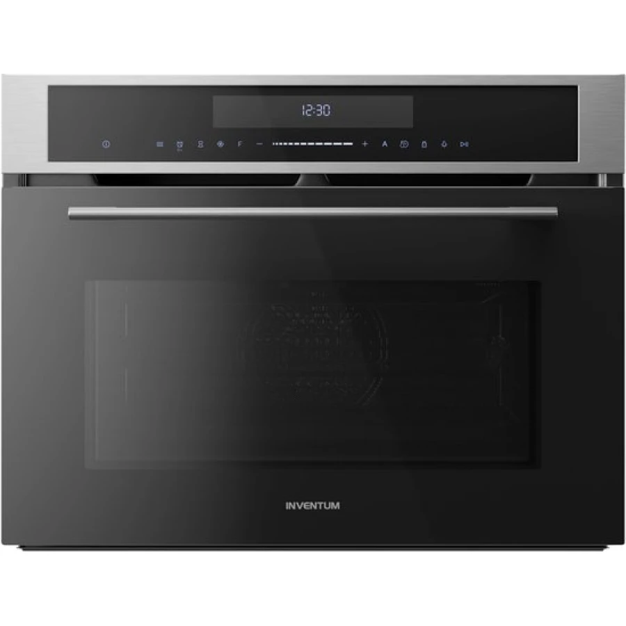 Inventum IMC4535RT- Inbouw combi-oven - Hetelucht - Magnetron - 45 cm hoog - Zwart/RVS - Afbeelding 1