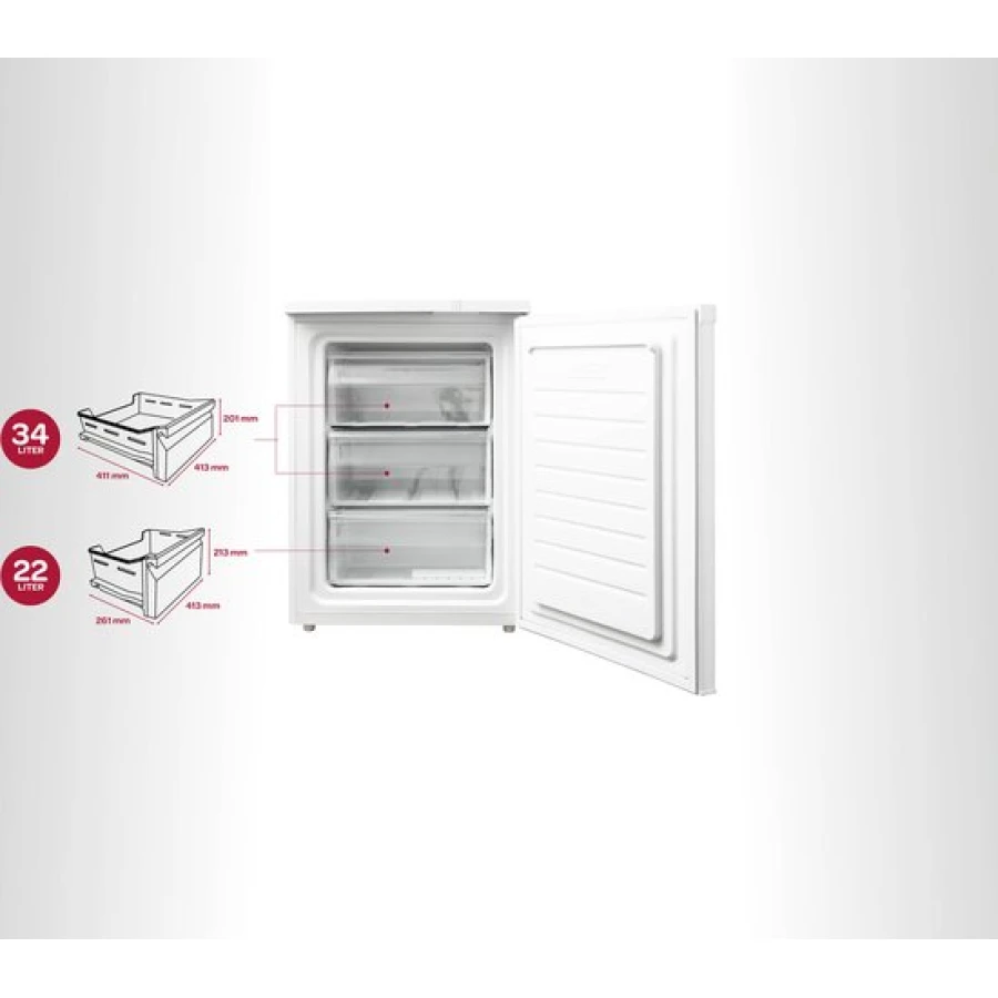 Inventum VR600 Tafelmodel Vriezer - 60cm breed - Wit - Afbeelding 5