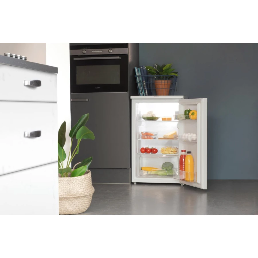 Inventum KK550 tafelmodel koelkast energiezuinig - 131 liter - Zonder vriesvak - 55 cm breed - Superkoelen - Led-verlichting - Energielabel D - Vrijstaand - Wit - Afbeelding 8