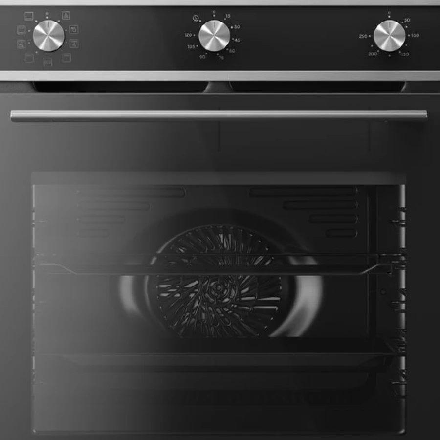 Inventum IOH6072RK- Inbouw oven - 60 cm hoog - Zwart/RVS - Afbeelding 2