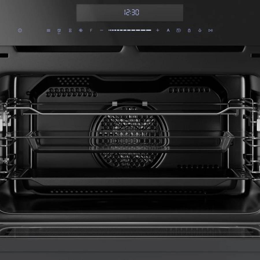Inventum IMC4535RT- Inbouw combi-oven - Hetelucht - Magnetron - 45 cm hoog - Zwart/RVS - Afbeelding 2