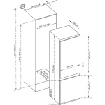 Inventum IKV1786S - Inbouw Koel-vriescombinatie - 177cm hoog - Wit - Afbeelding 9