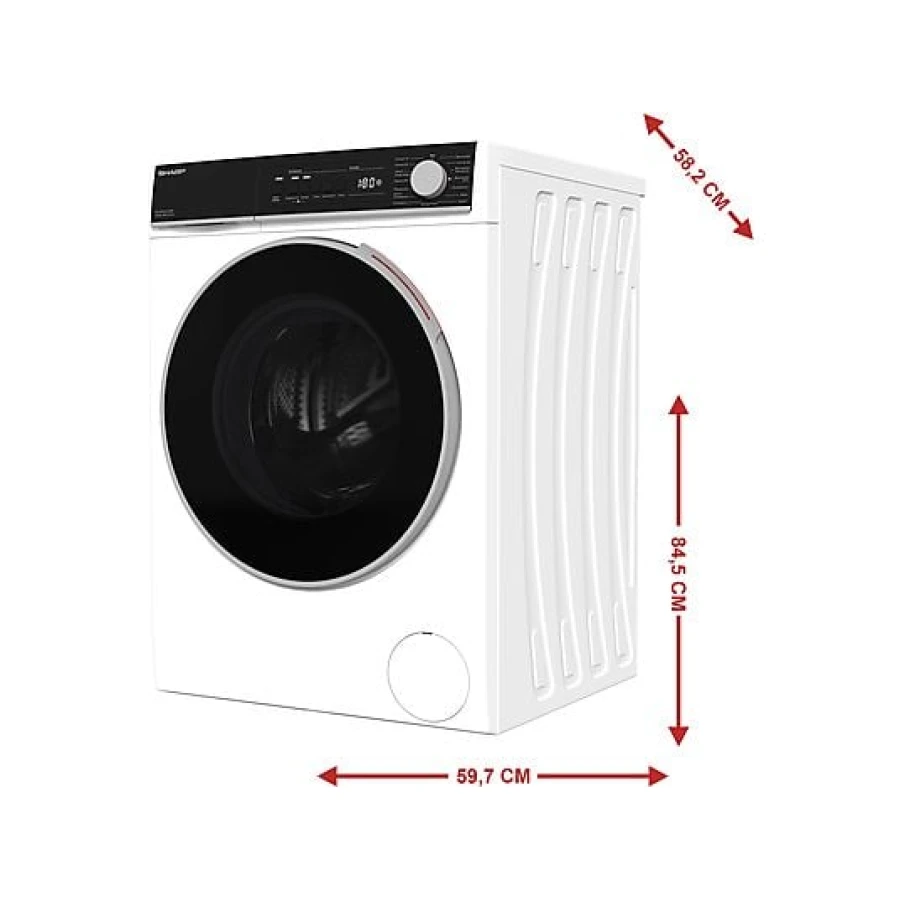 Sharp ESNFB014CWNA Wasmachine 10kg 1400toeren - Afbeelding 8