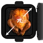 Inventum GF730HLD Airfryer - Inhoud 7,3 liter - Zwart/Grijs - Afbeelding 7