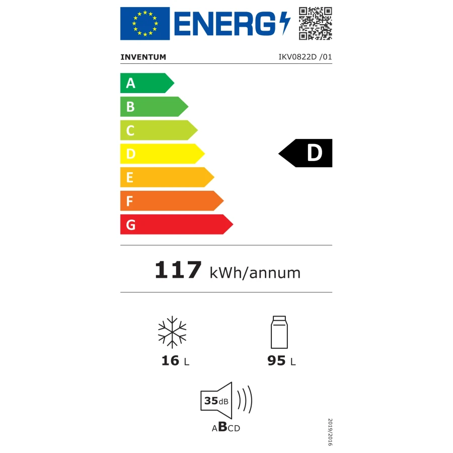 Inventum IKV0822S - Onderbouw Koelkast - Vriesvak - Wit - Afbeelding 4