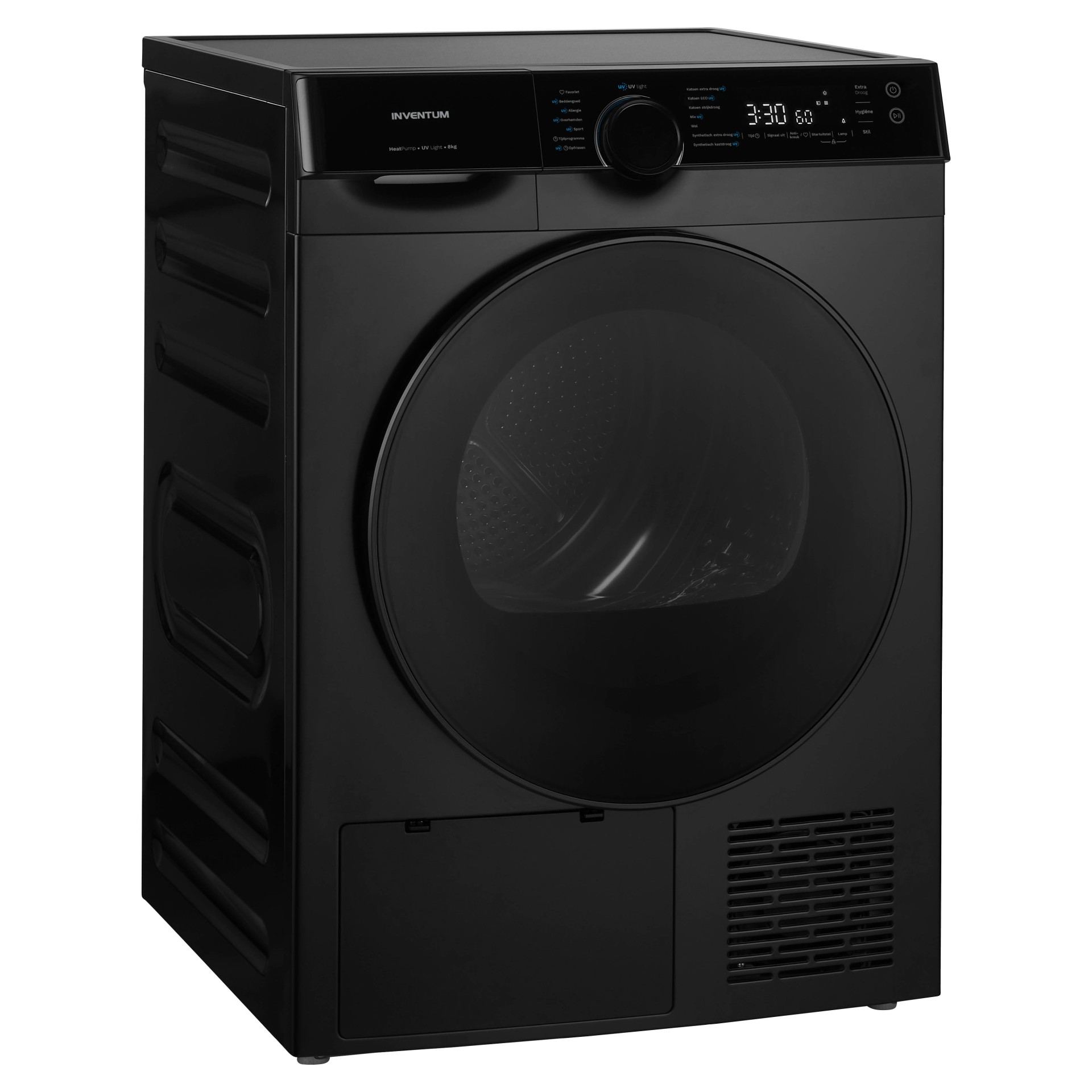 vdw8030b-detail-3jpg Inventum VDW8030B warmtepomp droger zwart met 8 kg. vulgewicht - Afbeelding 3
